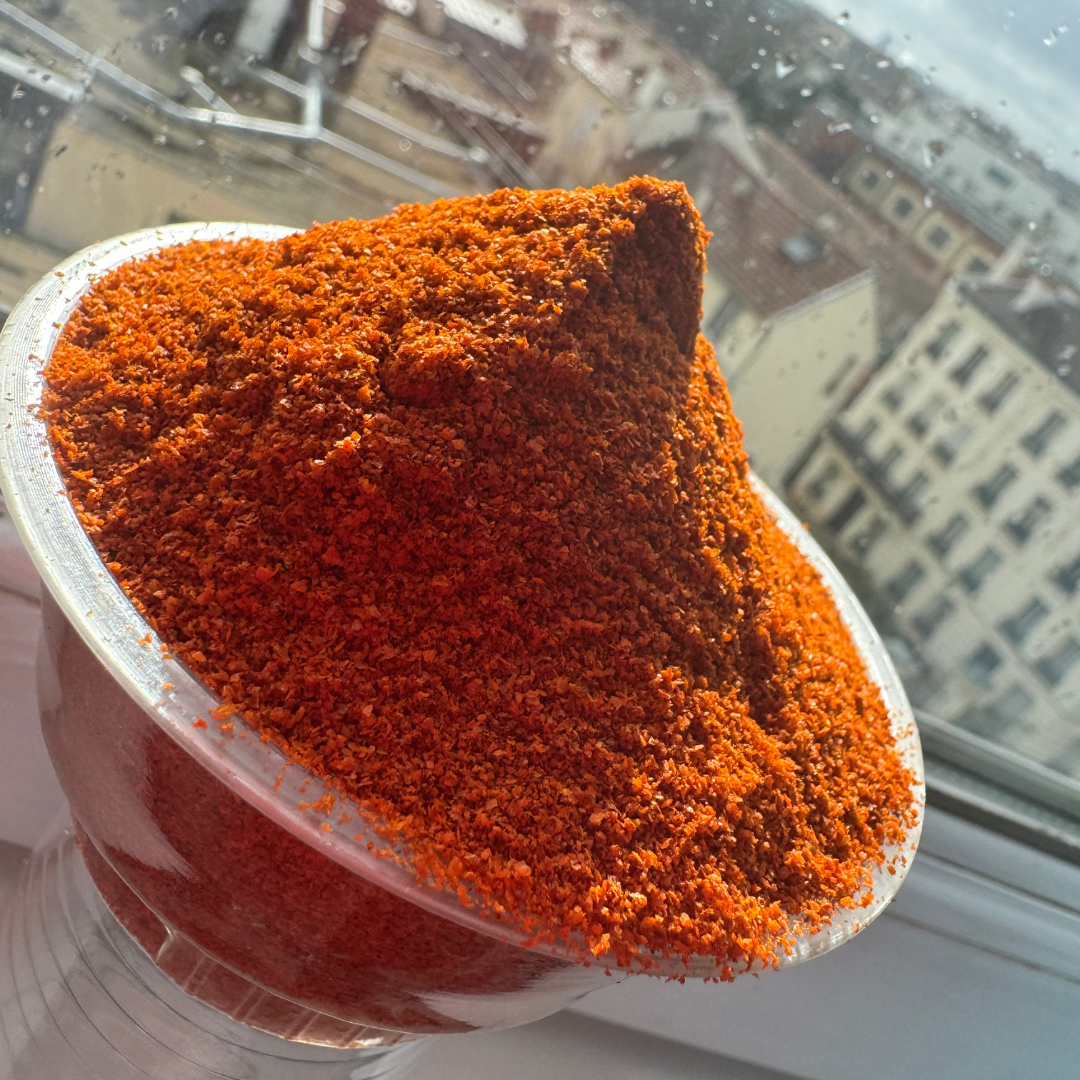 Piment rouge séché en poudre – 100 % naturel