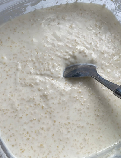 Dêgué ou Thiakry (farine de mil roulée)