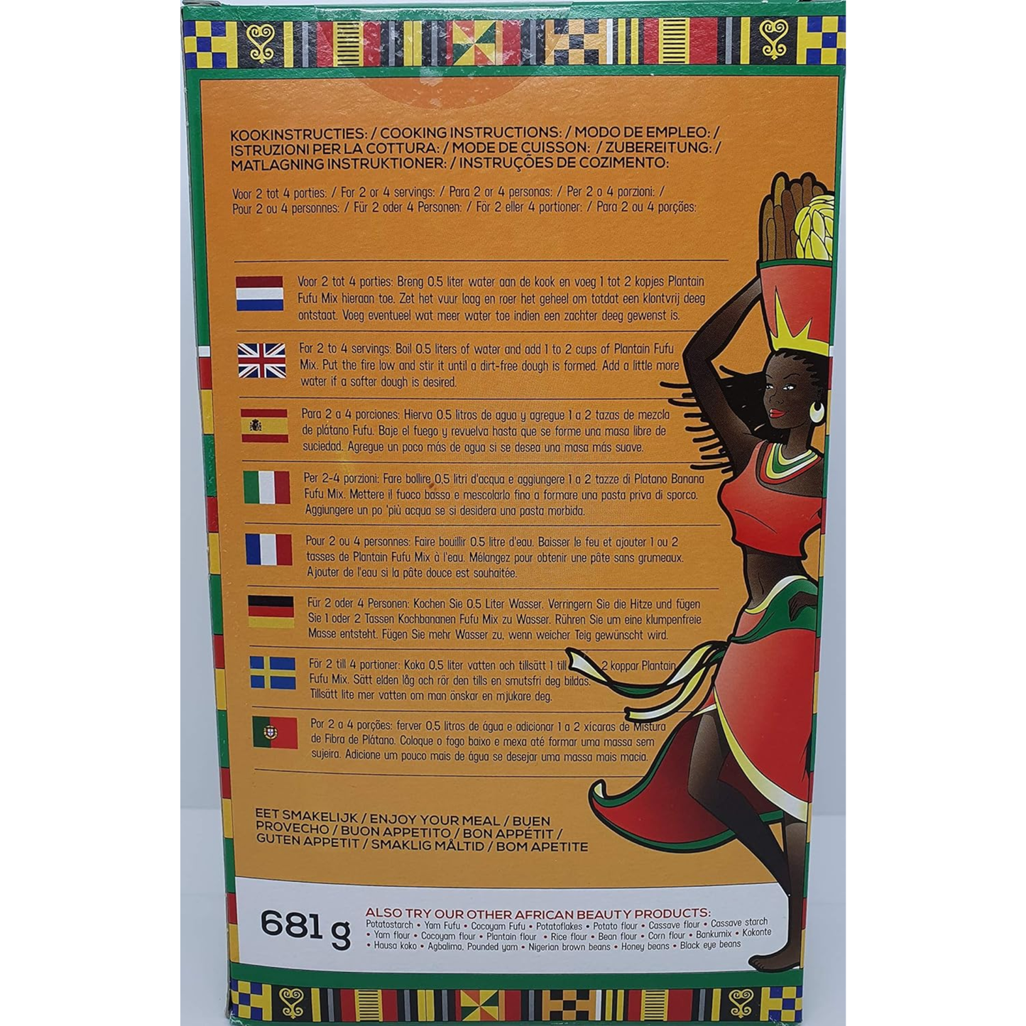 AFRICAN Farine Platano Fufu 680g Beauty