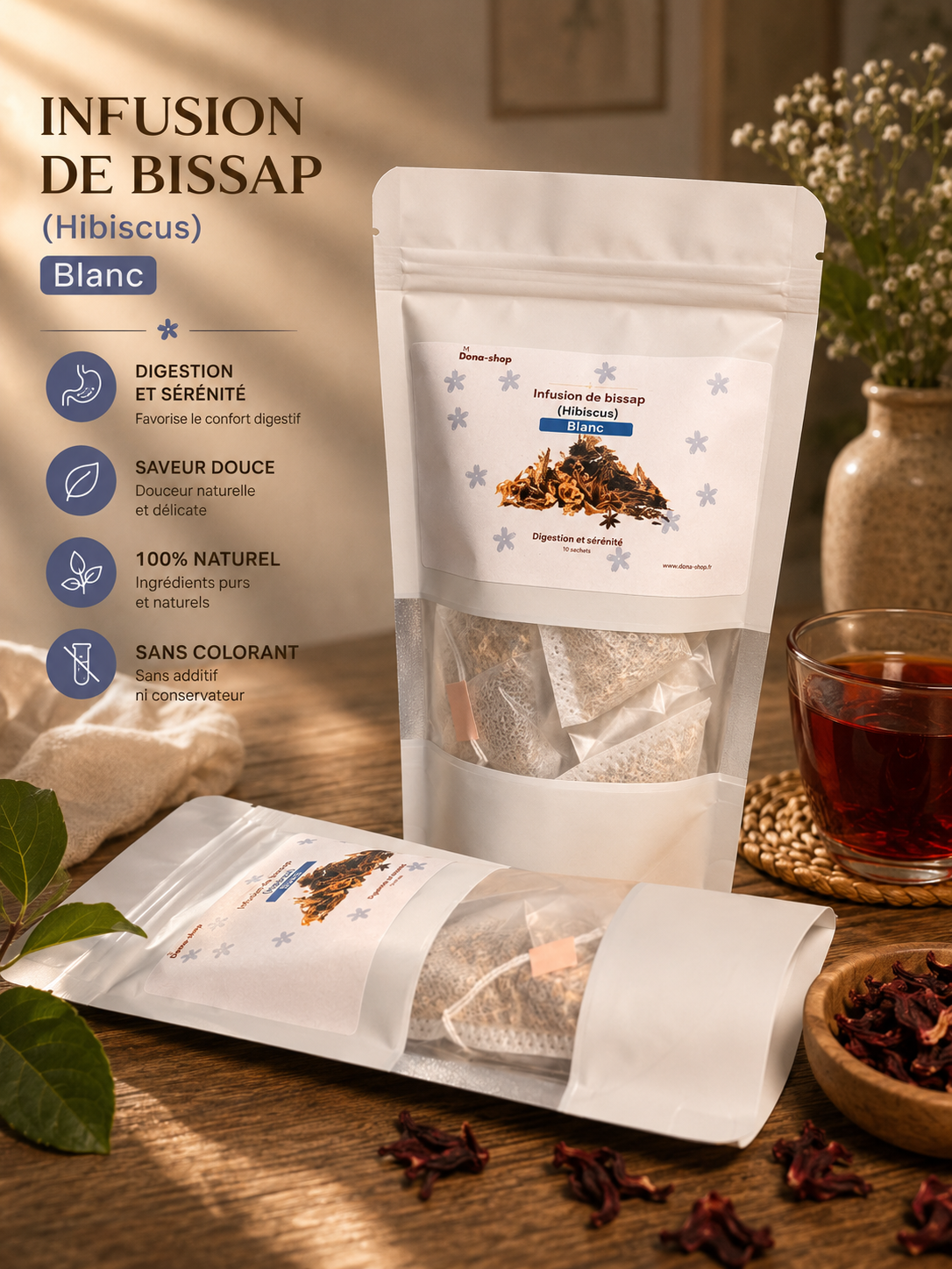 Infusion Bissap blanc